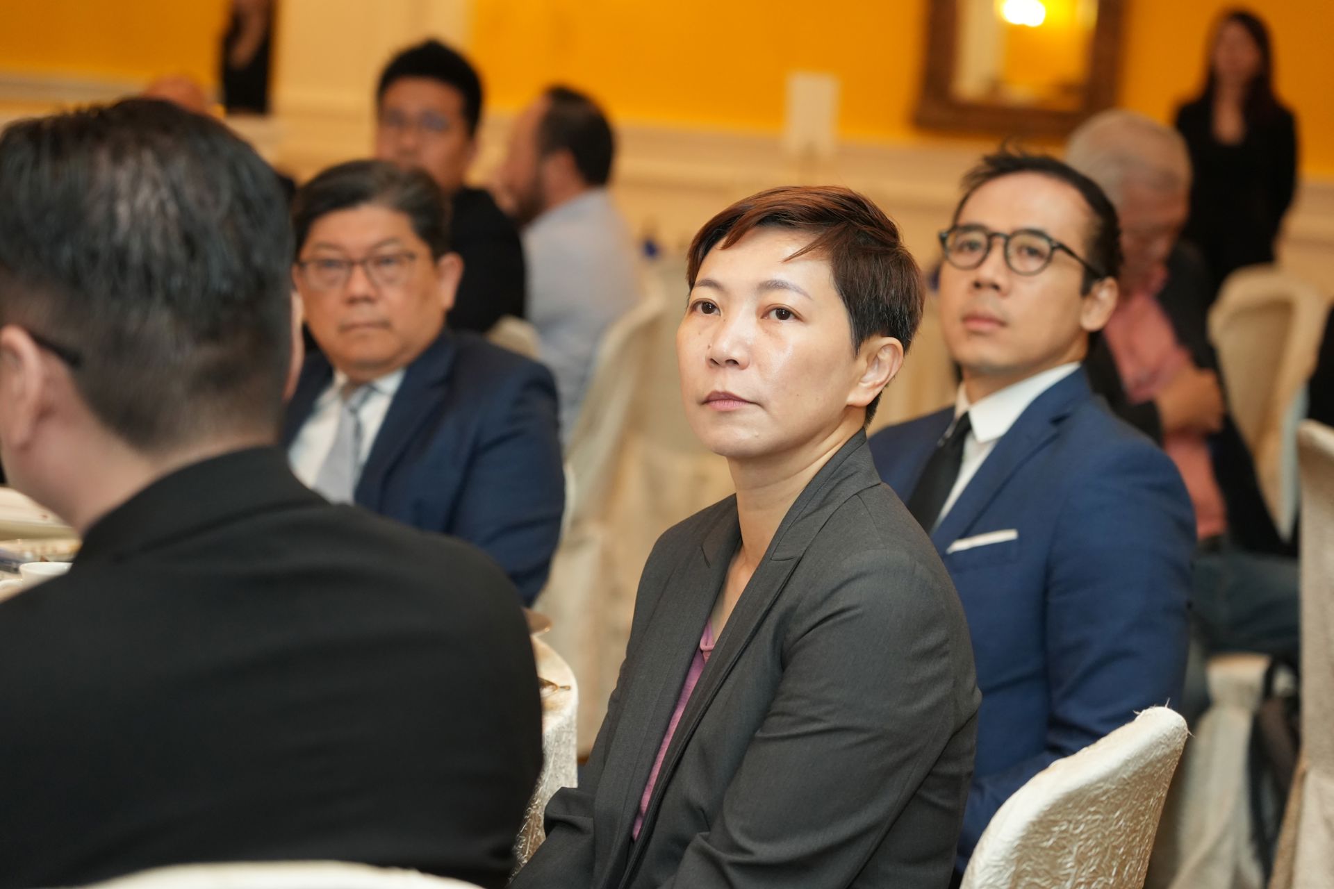 The Director-General of the Hong Kong Economic and Trade Office in Jakarta, Miss Libera Cheng, at the event.