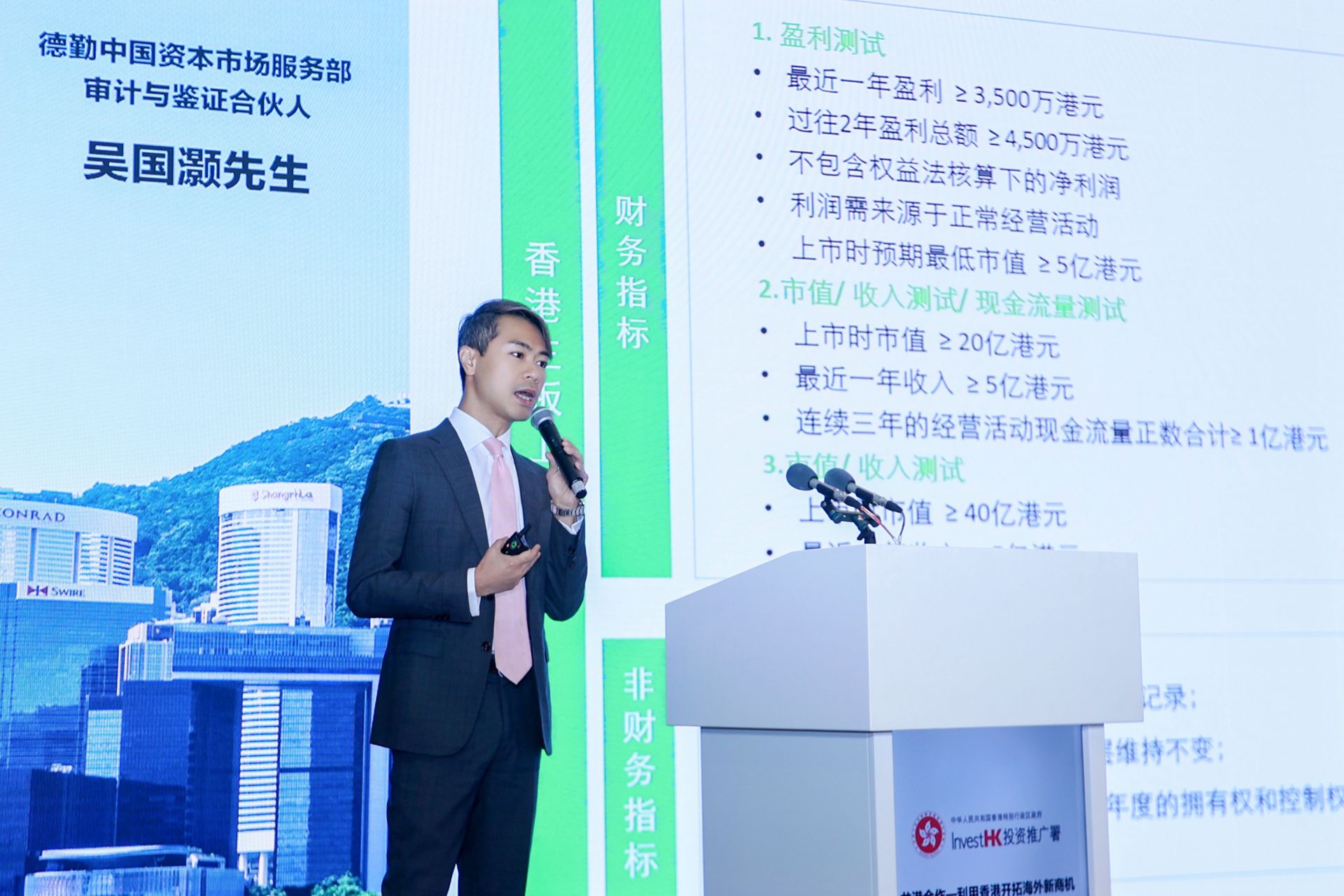 Partner, Audit and Assurance, Capital Market Services Group, Deloitte China Mr Raymond Ng speaking at the seminar